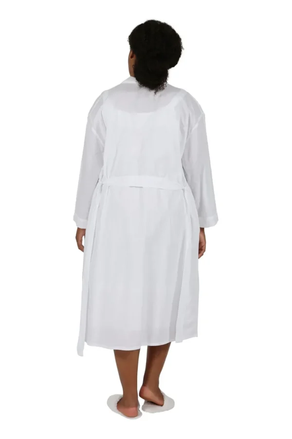 La Cera™ Plus Size 100% Cotton Embroidered Robe Shop