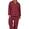 La Cera™ Plus Size 100% Cotton Yarn Dyed Plaid Flannel Pajama Set Online