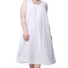 La Cera™ Plus Size Breath Of Spring Cotton Gown Flash Sale