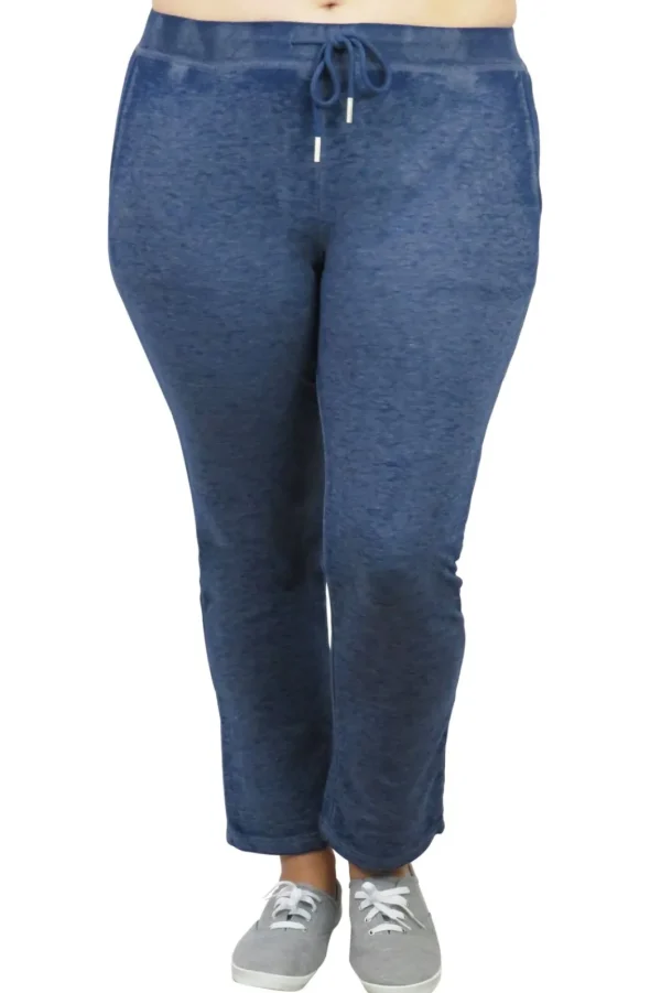 La Cera™ Plus Size Heathered French Terry Pants Shop