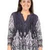 La Cera™ Plus Size La Cera Empire Paisley Print Tunic Clearance