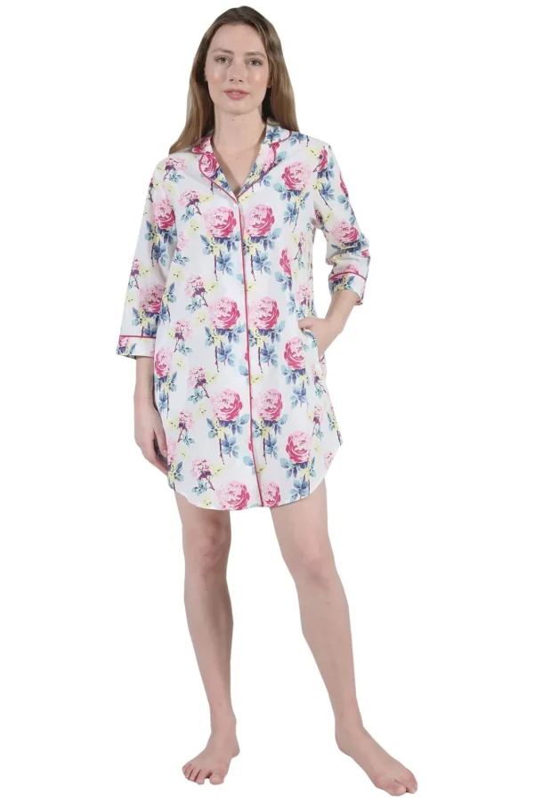 La Cera™ Plus Size La Cera Long Sleeve Nightshirt Online