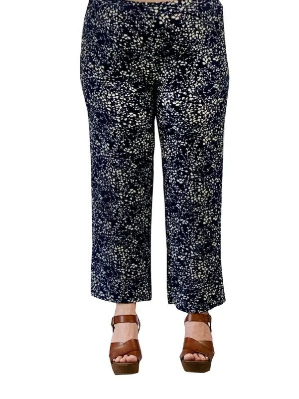 La Cera™ Plus Size La Cera Lucerne Floral Cropped Pant Outlet