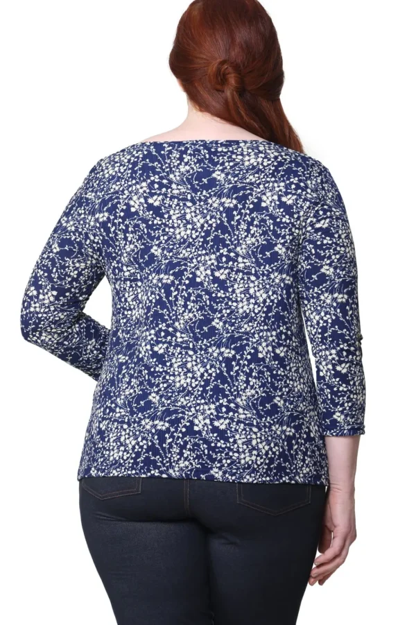 La Cera™ Plus Size La Cera Lucerne Floral Cowl Neck Top Store