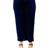 La Cera™ Plus Size La Cera Solid Cropped Pant Fashion