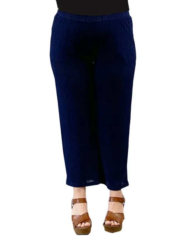 La Cera™ Plus Size La Cera Solid Cropped Pant Fashion