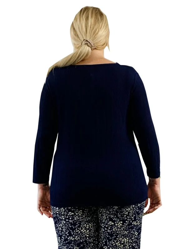 La Cera™ Plus Size La Cera Solid Cowl Neck Top Shop