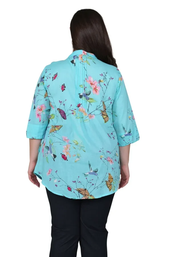 La Cera™ Plus Size Nature At It'S Best Release Print Tunic Sale