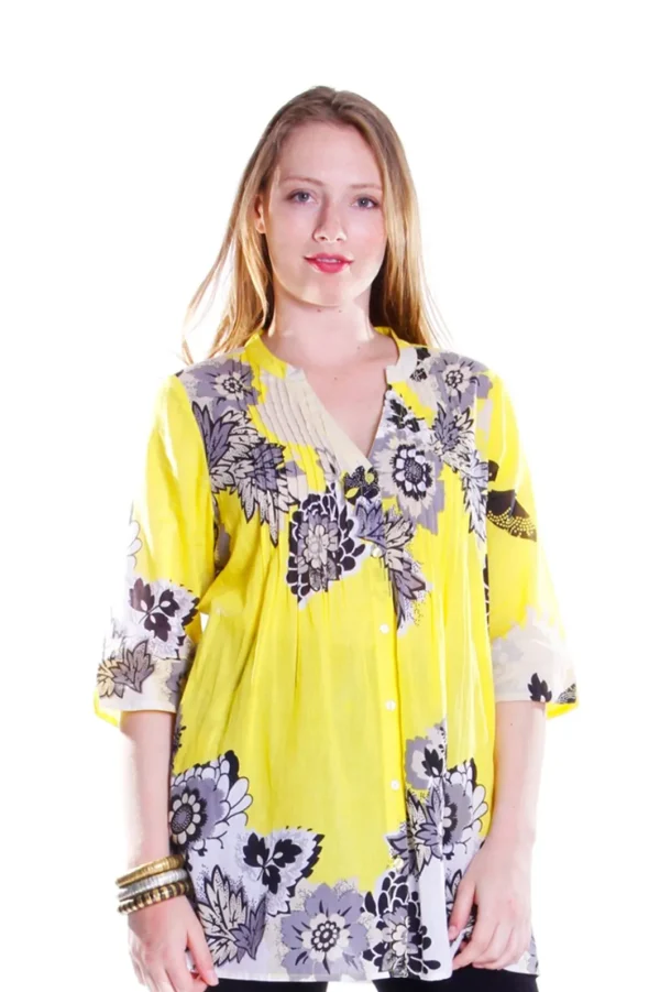 La Cera™ Pop Art Floral Release Print Tunic Sale