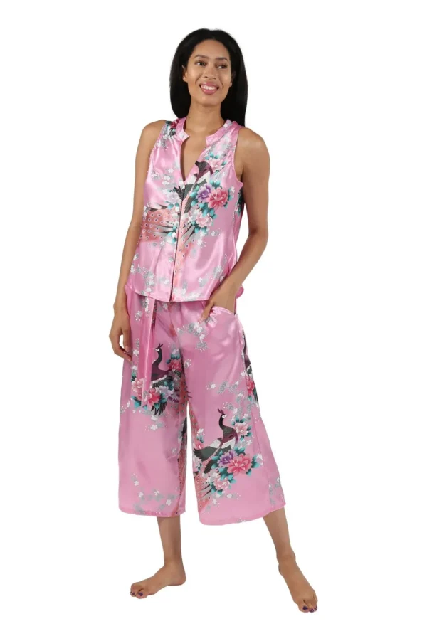 La Cera™ Satin Floral Lounge Set Store