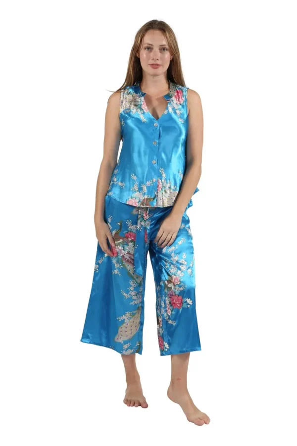 La Cera™ Satin Floral Lounge Set Store