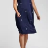 La Cera™ Sleeveless Anchor Print Dress Navy Sale