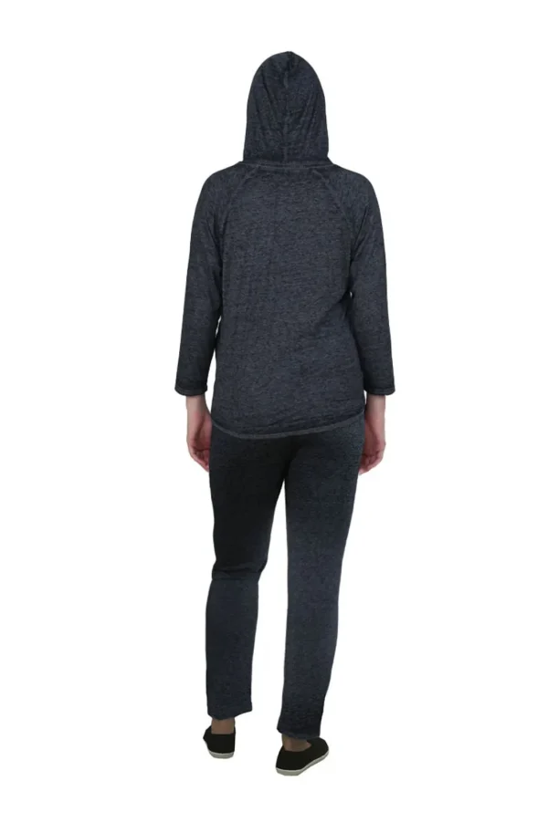 La Cera™ Soft & Supple 2-Piece Hooded Knit Sweatpants Set Clearance