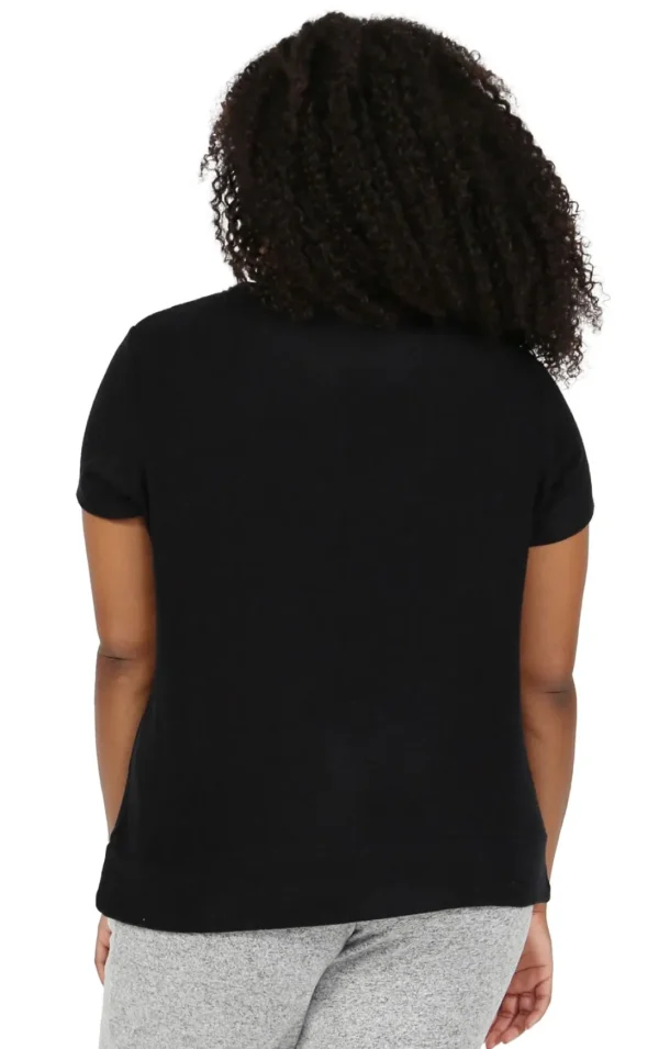 La Cera™ The Comfort Collection Cap Sleeve Plus Size Tee Best Sale