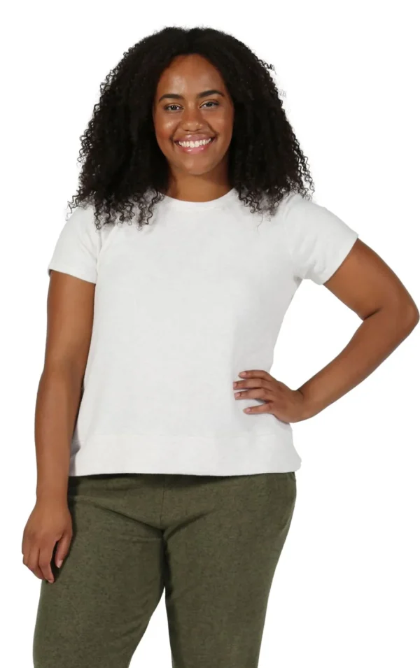 La Cera™ The Comfort Collection Cap Sleeve Plus Size Tee Best Sale