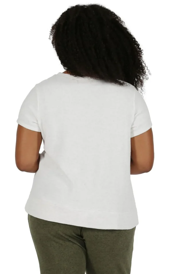 La Cera™ The Comfort Collection Cap Sleeve Plus Size Tee Best Sale