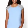 La Cera™ The Comfort Collection Duo Tone Tee Cheap