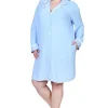 La Cera™ The Comfort Collection Plus Size Tailored Sleep Shirt Cheap