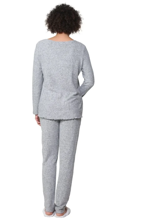 La Cera™ The Comfort Collection Snap Pj Set Outlet