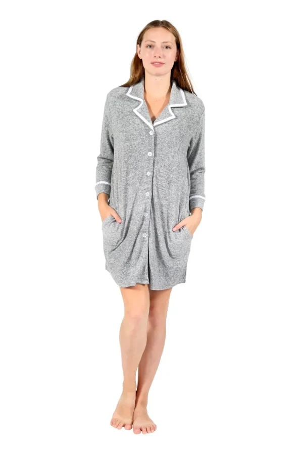 La Cera™ The Comfort Collection Tailored Sleep Shirt New