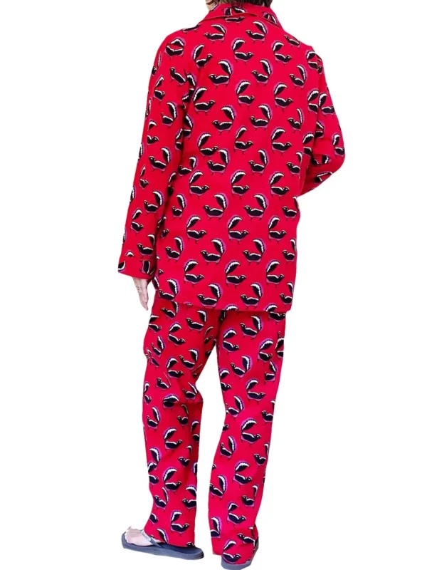 La Cera™ Whimsical Skunk Flannel Pajamas Set Flash Sale