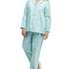 La Cera™ Wispy Floral Flannel Pajama Set Cheap